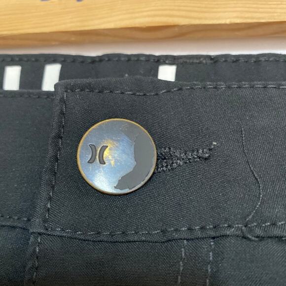 Hurley Men's Casual Swim Board Shorts Size 29 Outdoor Flat Front Black Unlined - Picture 9 of 11